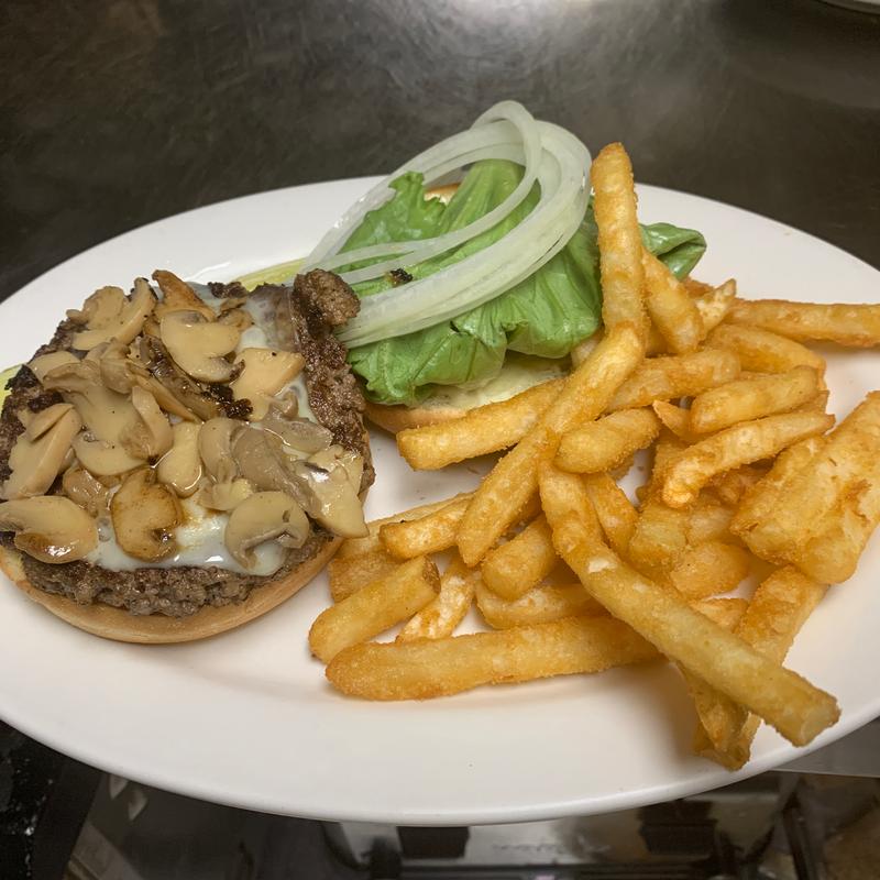 *Mushroom Swiss Burger photo