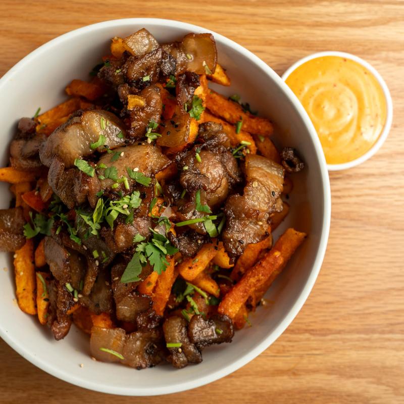 menu item 8 of 29, Pork Belly Szechuan Fries