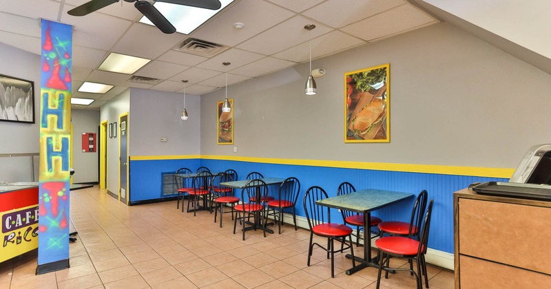 Interior, dining area