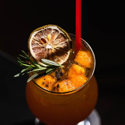 Passion in You cocktail, close-up.