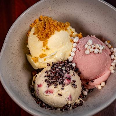Ice Cream, top view.