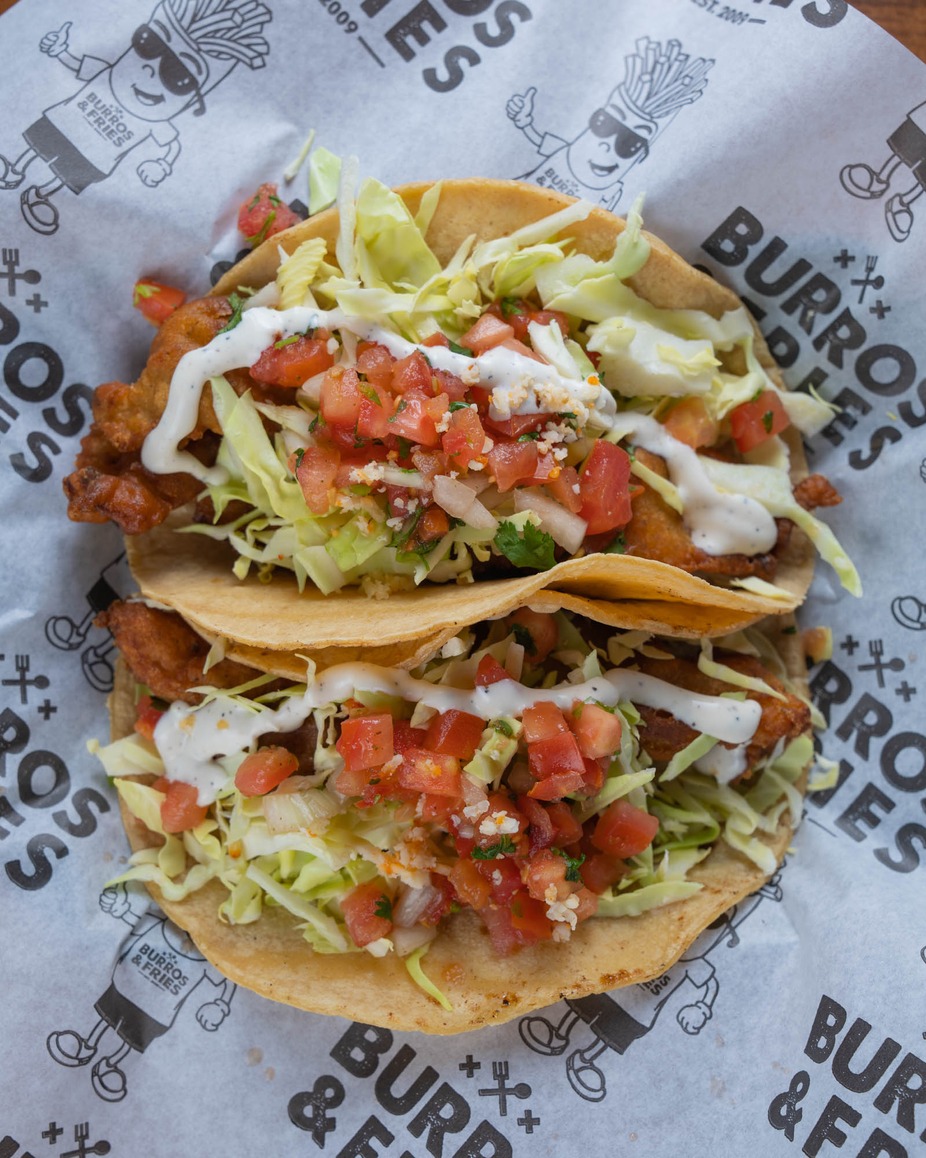 Burros and fries fresh Mexican food events