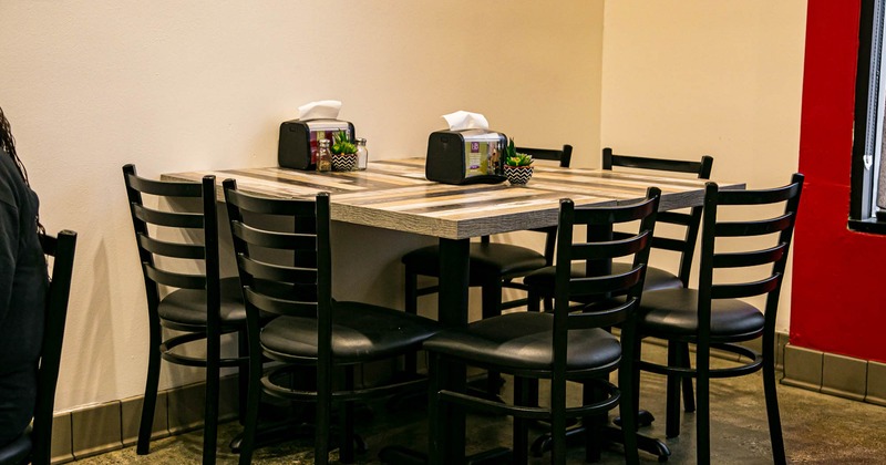 Dining table ready for guests