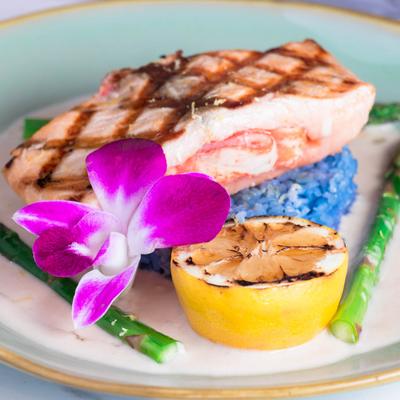 Crab Stuffed Salmon.