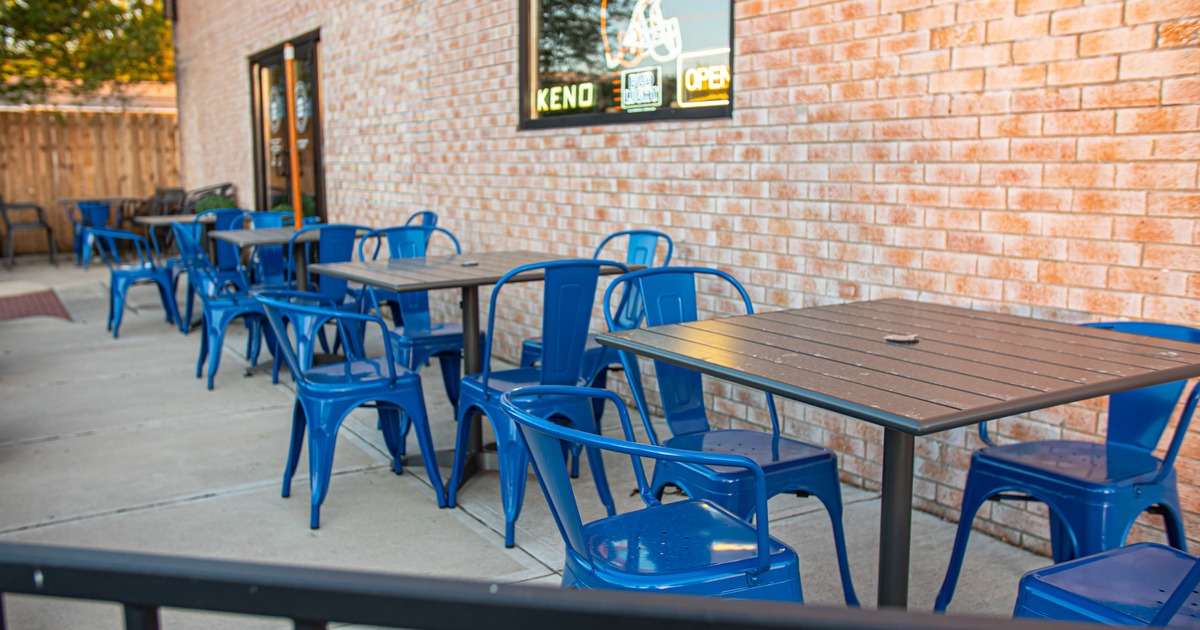 Outdoor seating area