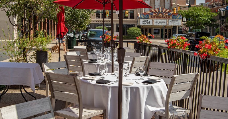 Exterior, patio, dining area