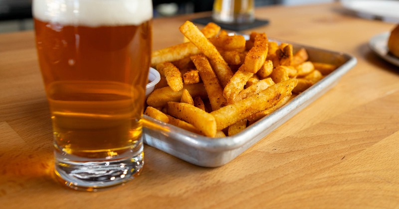 Beer and fries