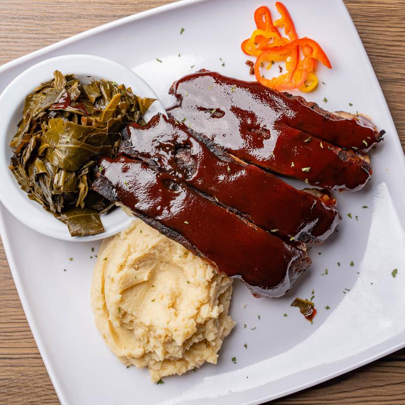 menu item 4 of 8, 1/4 Rack Pork Rib Dinner