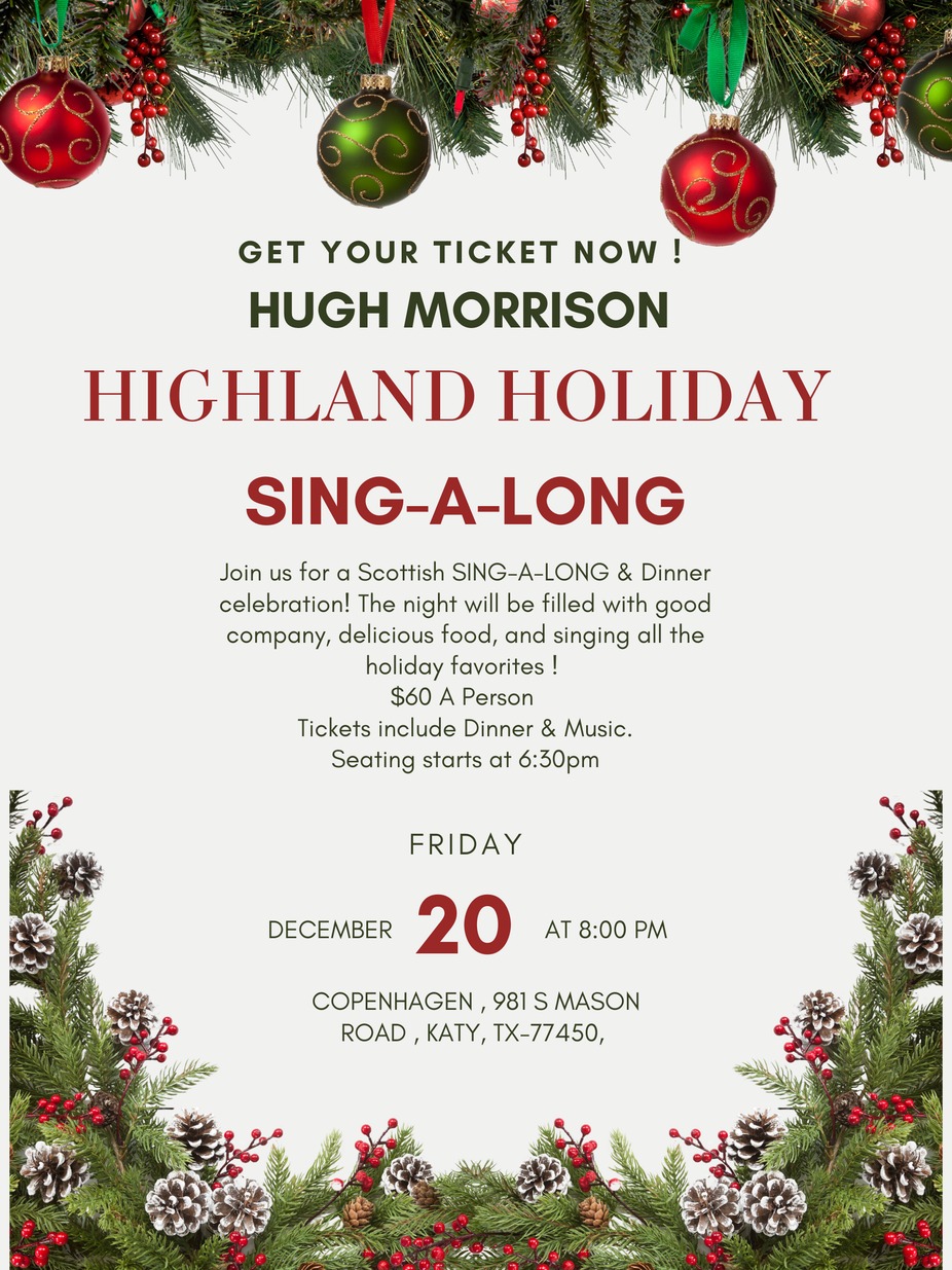 Highland Holiday Sing-A-Long and dinner event photo