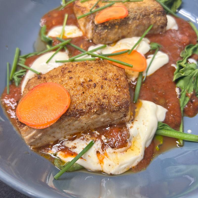 Chickpea Crusted Pan Seared Mahi-Mahi photo