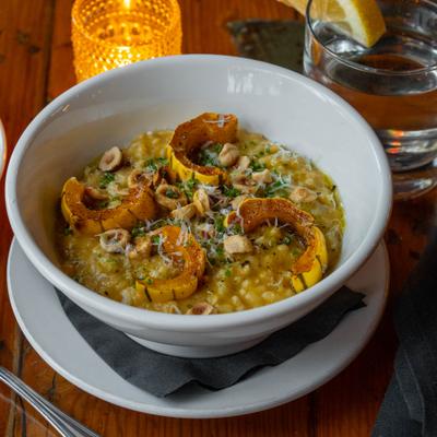Squash risotto.