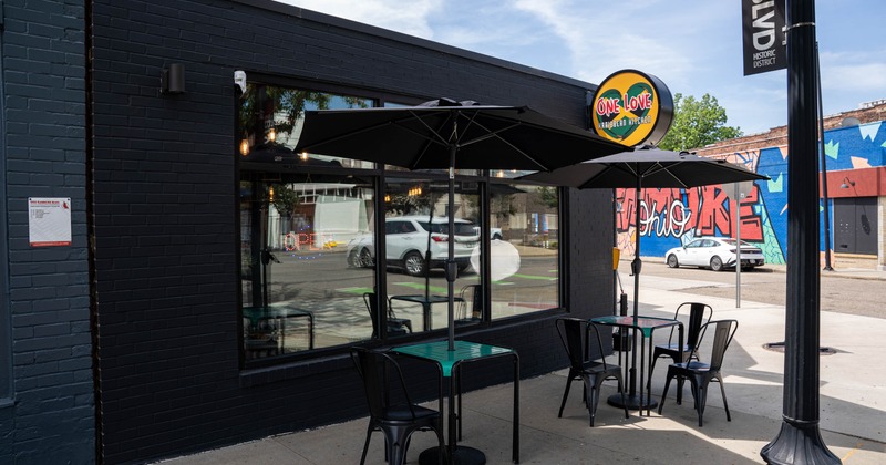 Exterior seating area