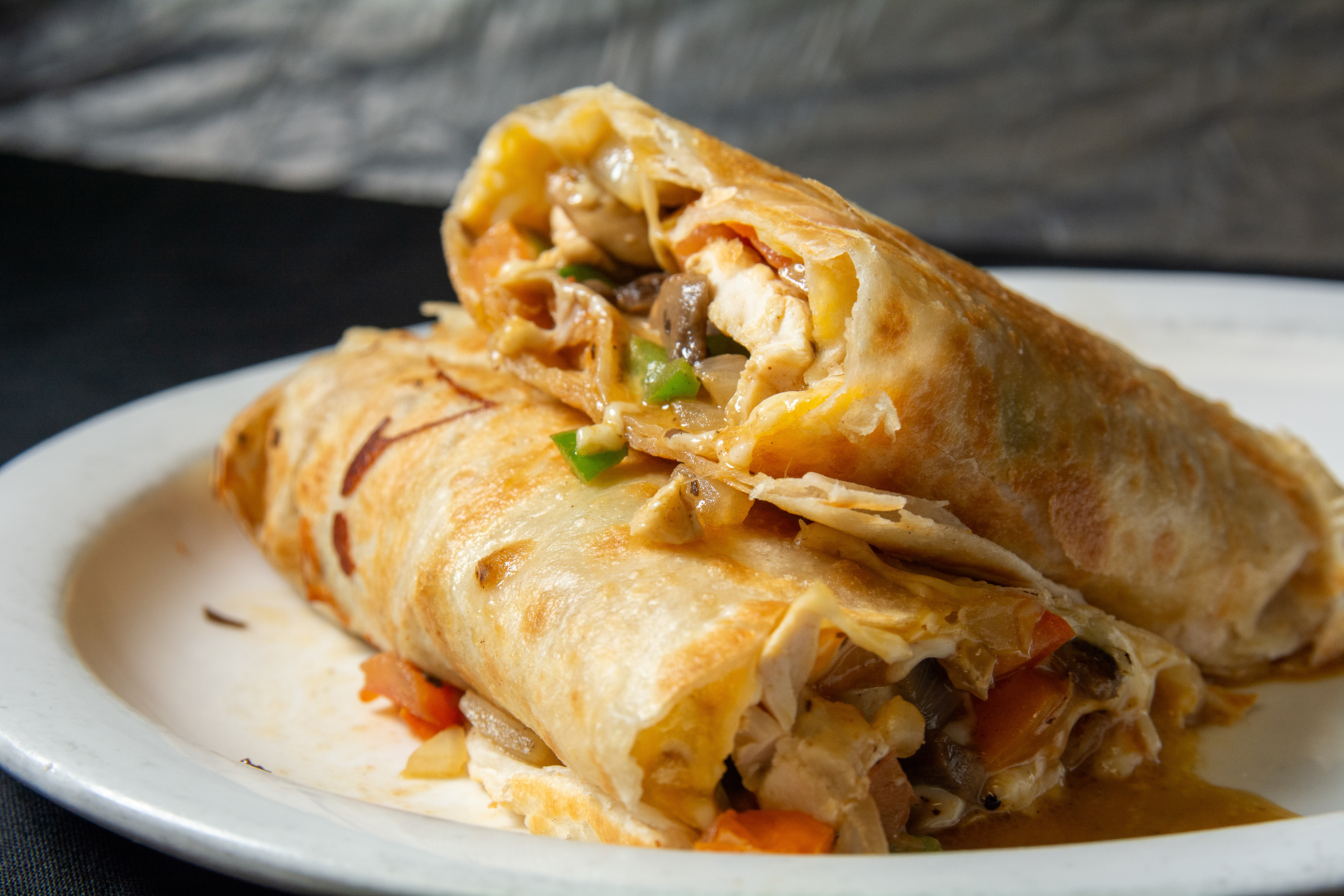 Grilled Chicken Wrap, close-up