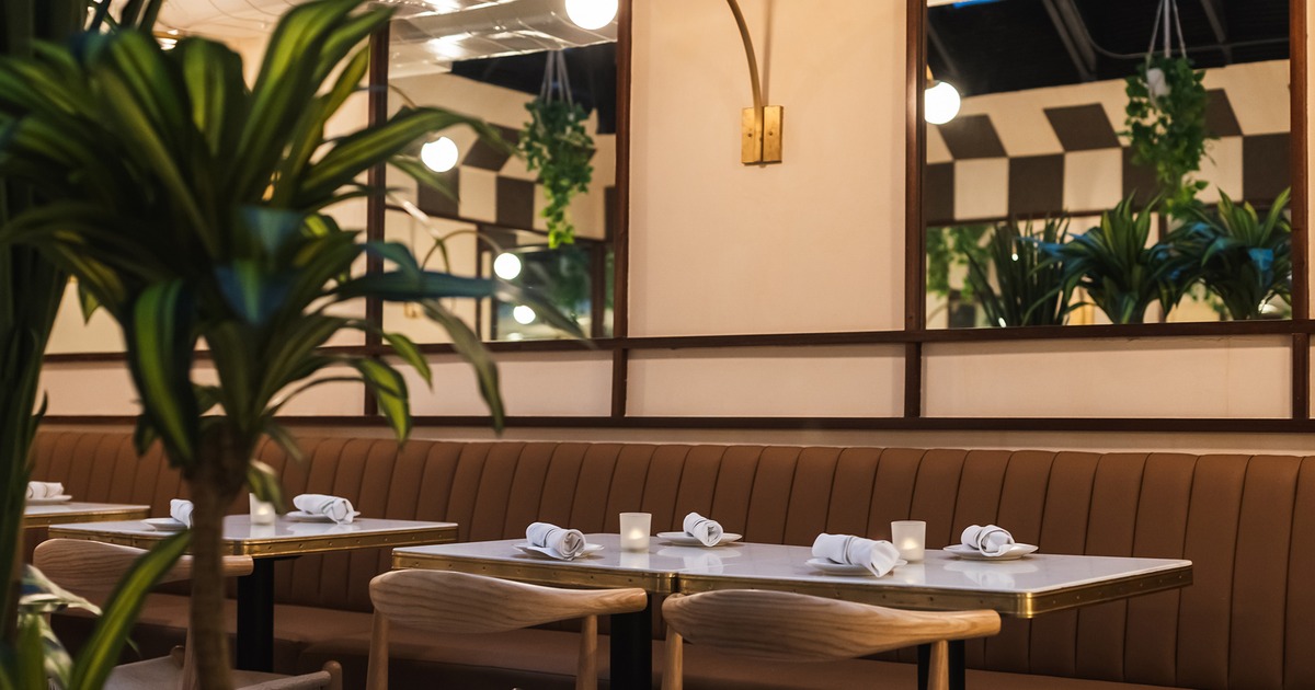 The interior of the restaurant