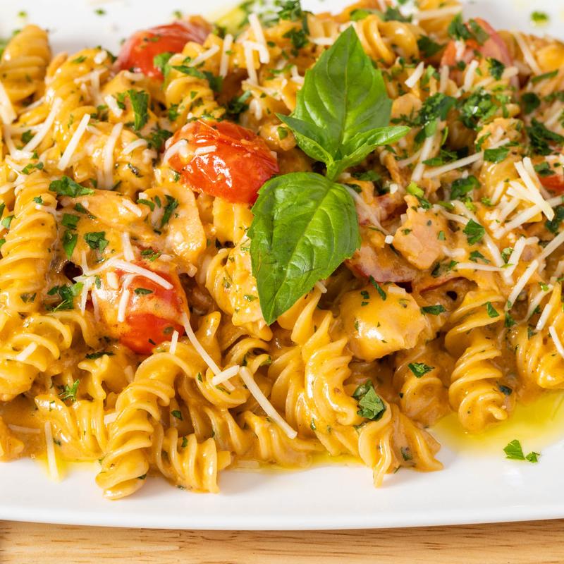 Pasta al Salmone (Pasta with Salmon and White Cream Sauce) photo
