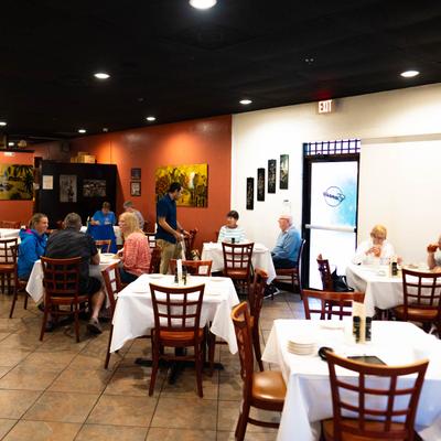 Restaurant dining area.