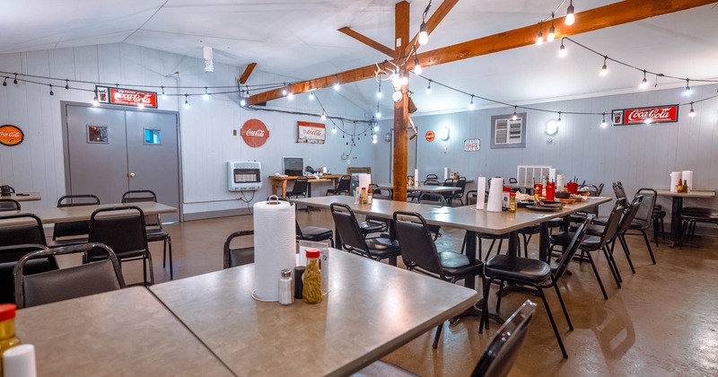 Tables ready for guests