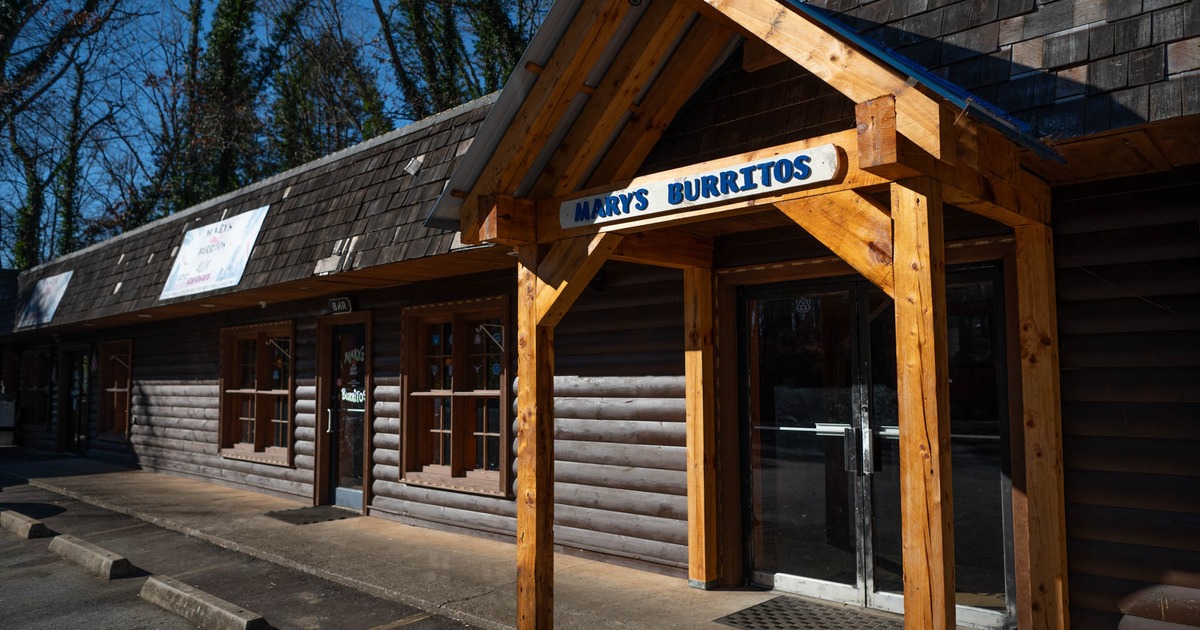 Exterior, restaurant front entrance