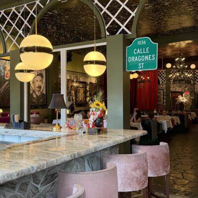A view of the bar.