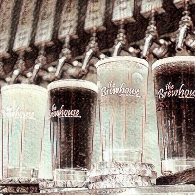 Brewhouse pints with  a frosty filter.