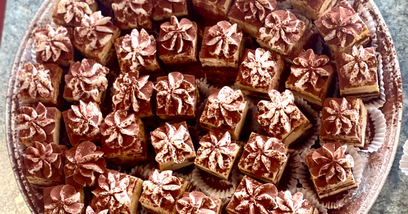Chocolate Modak cakes, top view