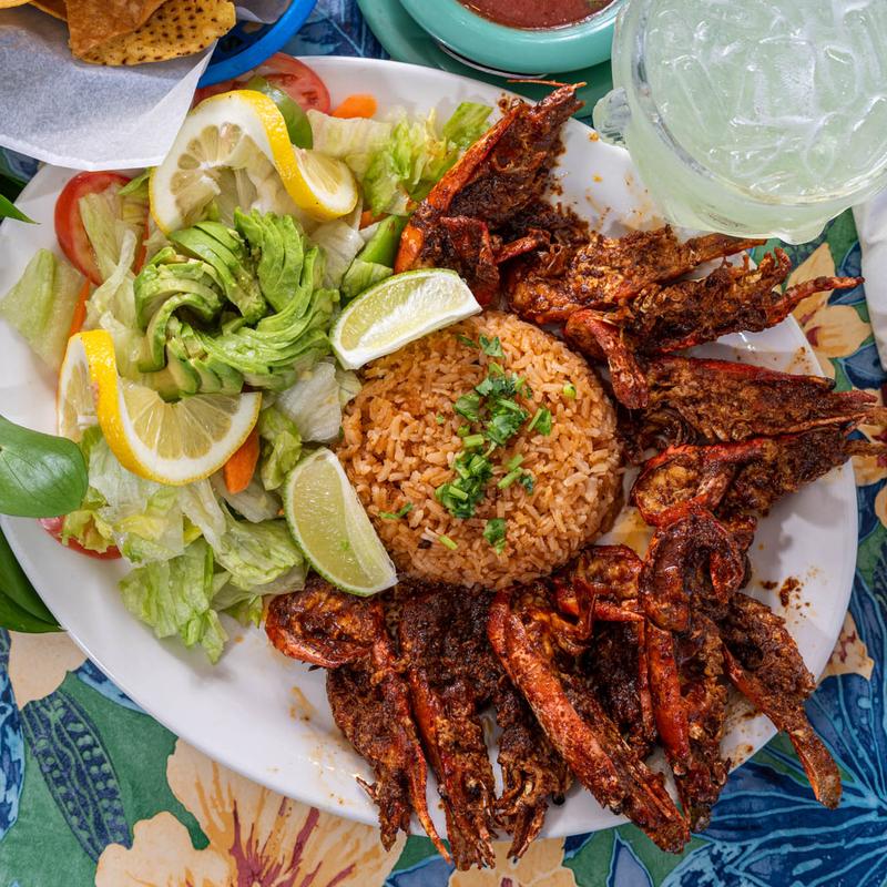 menu item 8 of 12, 22x. Langostinos