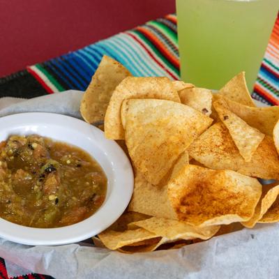 Tortilla chips and salsa.