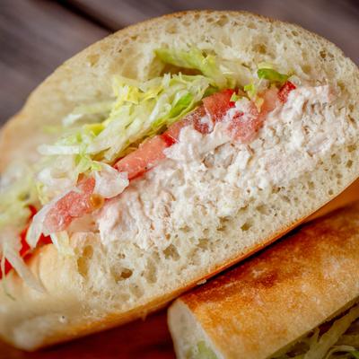 Home made chicken salad is also available by the container.