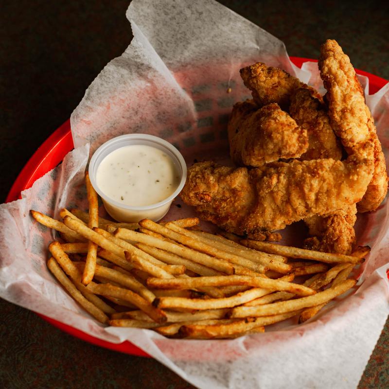 Baked Tenders with fries photo