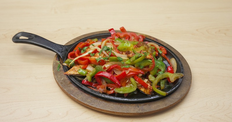 A top view of the Chicken Fajitas