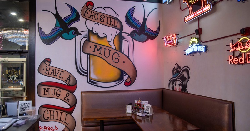 Interior, seating place near wall