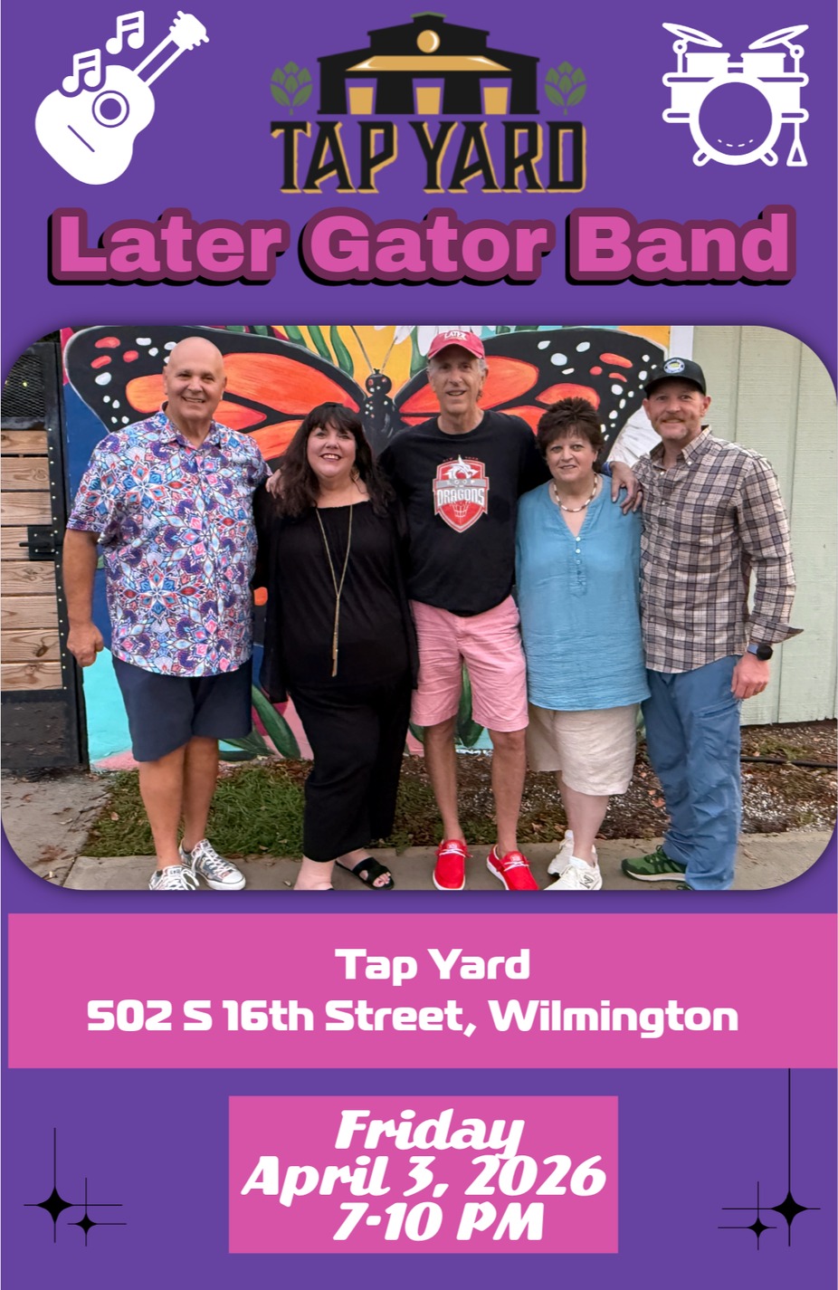 Later Gator Band LIVE @ Tap Yard event photo