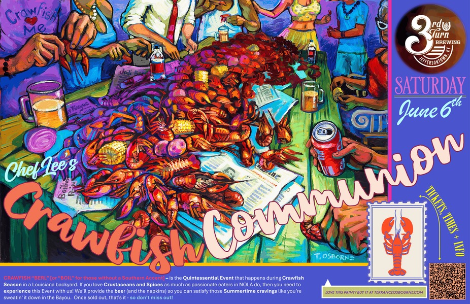 THE CRAWFISH COMMUNION at 3rd TURN BREWING'S 