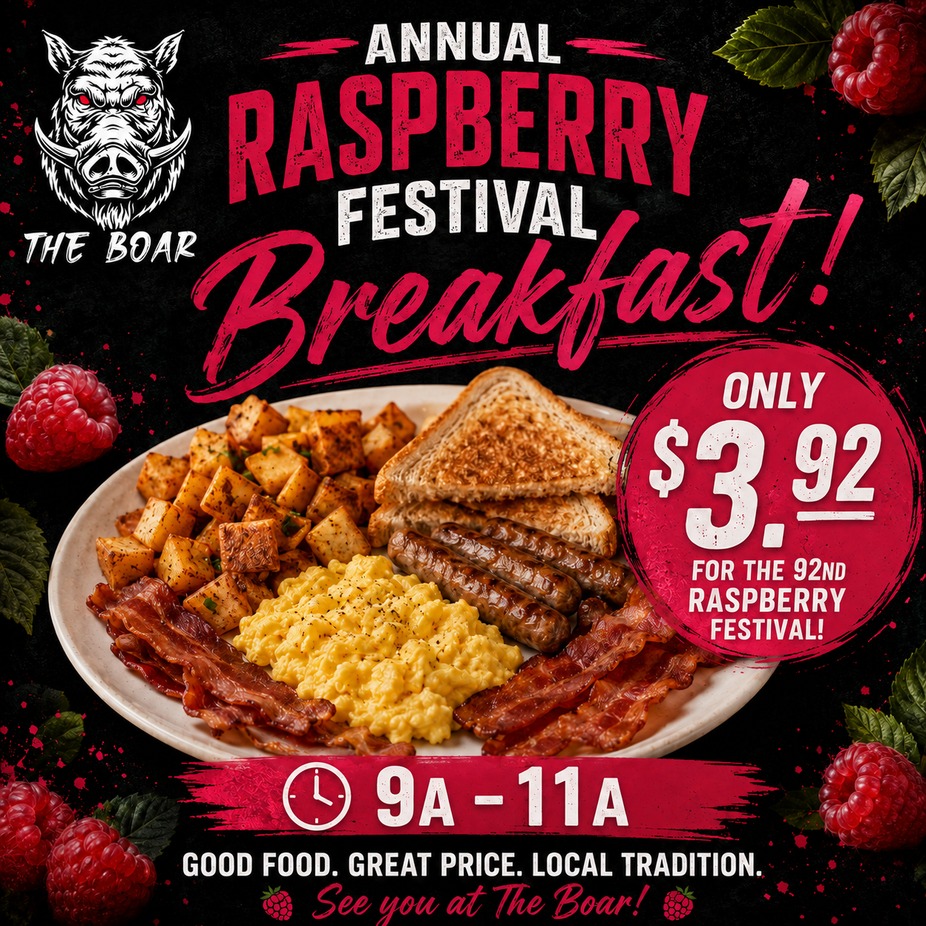 Annual Raspberry Festival Breakfast! event photo