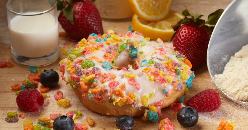 Fruity Pebbles donut
