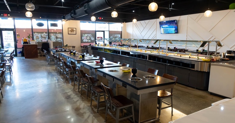 Interior, dining area