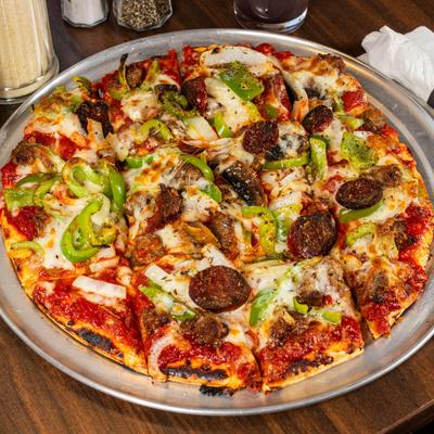 Pizza pepperoni Sausage.