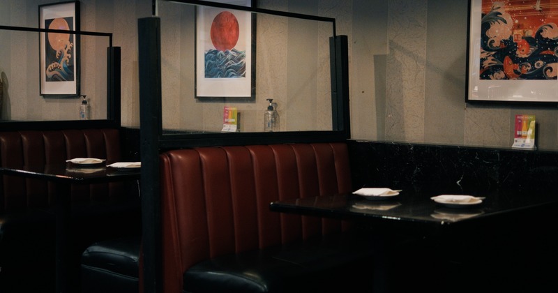 Interior, booths