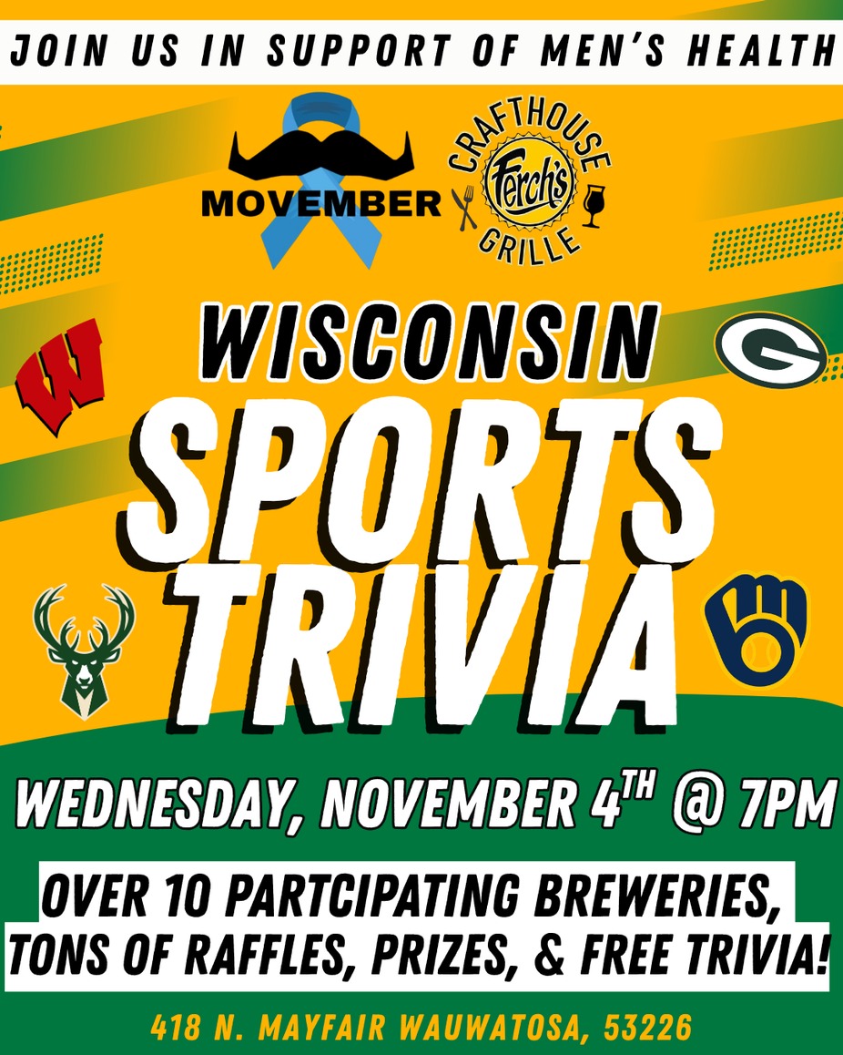 Wisconsin Sports Trivia!!! event photo