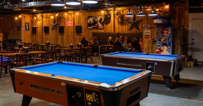Interior, pool table area