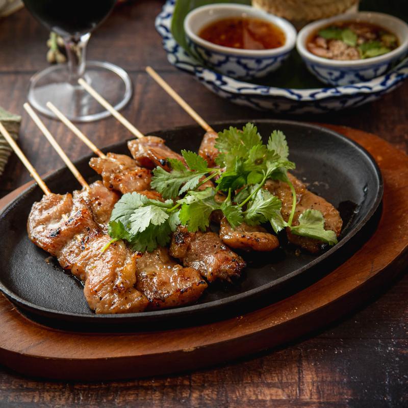 Moo Ping (Thai style grilled pork) photo