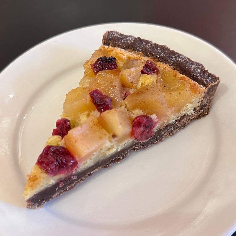 Poached Pear Cranberry Tart photo