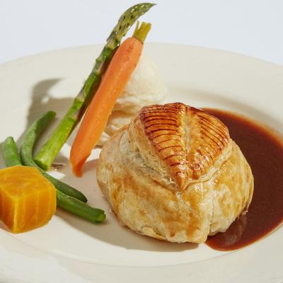 Beef Wellington.