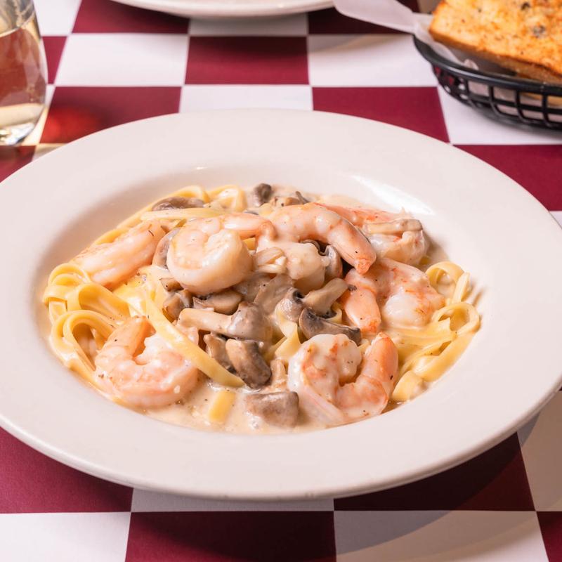 menu item 6 of 8, Shrimp & Mushroom Fettuccine