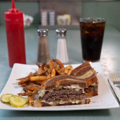 Patty melt sandwiches.
