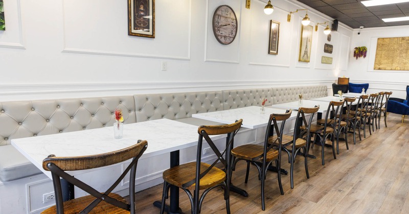 Interior seating area ready for guests