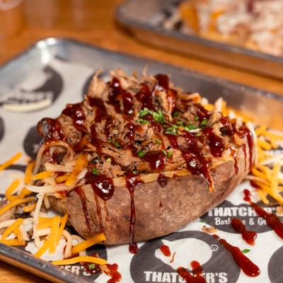 Stuffed baked potato.