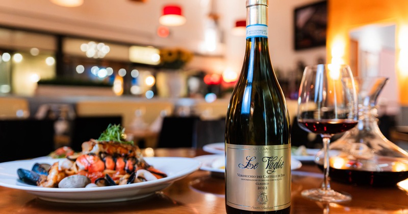 Bottle of white wine