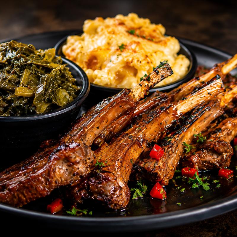 menu item 8 of 11, Glazed Lamb Chops
