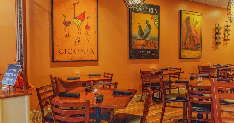 Tables ready for guests